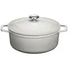 Image de Cocotte ronde Le Chasseur 20 cm Macadamia - Chasseur - Blanc - Fonte émaillée