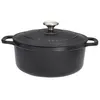 Image de Cocotte ronde 28 cm chasseur noir interieur noir - Chasseur - Noir - Fonte émaillée