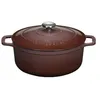 Image de Cocotte ronde en fonte émaillée 28cm bois de rose Chasseur puc472862