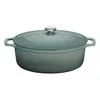 Image de Cocotte ovale 29 cm Chasseur bleu - Chasseur - Bleu - Fonte émaillée