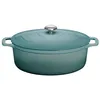 Image de Cocotte ovale 33 cm Chasseur bleu - Chasseur - Bleu - Fonte émaillée