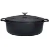 Image de Cocotte En Fonte Ovale 35 Cm Noire Sublime Chasseur