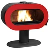 Image de Poêle à Bois Invicta Fifty Plus Sur Pied Rouge P648057