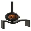 Image de Poêle à bois fonte 7kw anthracite Invicta P648124