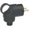 Image de Legrand Fiche caoutchouc coudée 2P+T 16A Noir IP20 - 050252