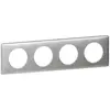 Image de Legrand, Multiprise, Cadre quadruple Celiane Aluminium (068924)
