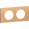 Image de Plaque Céliane 2 Postes Bois Erable Entraxe 71 Mm