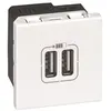 Image de LEGRAND Prise double USB 2400 mA - 2 modules