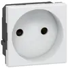 Image de Legrand - Prise encastrée 2P 16A 2 modules à composer - Mosaic - blanc