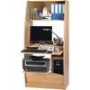 Image de Armoire Informatique Galbée 6 Niches Serrure L 80.5 H 171.5 P 59.3 cm - Hêtre - L 80.5 x l 59.3 x H 171.5 cm