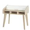 Image de Bureau Dos d'âne Vintage Rideau Blanc - 0 Tiroir - L 104 x l 60 x H 95 cm