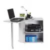 Image de Bureau Informatique Alu Table Pivotante et Rangement - Aluminium - L 105 x l 55 x H 74.7 cm