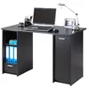 Image de Bureau Noir 2 Caissons à Rideau 120 cm - Noir - L 120 x l 65 x H 74 cm