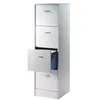 Image de Classeur 4 Tiroirs pour 100 Dossiers Suspendus L 41,4 H 140,4 P 44 cm - Aluminium - L 41.4 x l 44 x H 140 cm