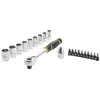 Image de Stanley, Clé à douille + douilles, Juego de trinquete 1/2" 120 dientes + puntas