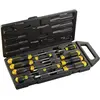 Image de Stanley, Tournevis, Jeu de tournevis CushionGrip 10 pièces fendue, Pozidriv (Cruciforme PZ, Vis fendues)