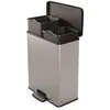 Image de Curver 251002 IML Seau métallique, 2 x 26 litres, único, Poubelle, Gris, Argent