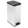 Image de CURVER Poubelle a pédale 40L Slim aspect métal
