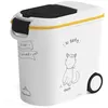 Image de Conteneur nourriture chat CURVER 35 L 12 kg à roulettes joint élastomère doseur