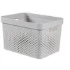 Image de Curver Infinity Recycled Box 17l Dots Gris35.5x26.2xh21.9cm (lot de 5)