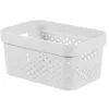 Image de Curver Infinity Recycled Box 4,5l Dots Blanc26x17.5xh12,3cm (lot de 5)