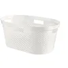 Image de Curver Infinity-Dots - Panier à linge - 40L - Blanc - Plastique - (Lot de 3)