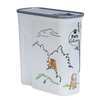 Image de Conteneur à croquettes Curver pour chat - motif jardin : jusqu'à 2,5 kg de croquettes (6 litres)