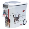 Image de Conteneur à croquettes Curver pour chien - motif agility : jusqu'à 12 kg de croquettes (35 litres)