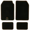 Image de 4 Tapis Universels Dbs Modèle Coco Summer Noirs