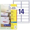 Image de Avery Dennison, Étiquettes, Etiquette d'adresse Jet d'encre, 99,1 x 38,1 mm, blanc