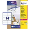 Image de Avery Dennison, Étiquettes, Etiquettes Zweckform ultragrip L7163, 99,1x38,1 mm, blanc, boîte de 1400 pcs.