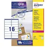 Image de Avery Dennison, Étiquettes, Etiquettes Zweckform ultragrip L7162, 99,1x33,9 mm, blanc, boîte de 1600 pcs.