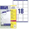 Image de Avery Dennison, Étiquettes, Etiquettes Zweckform ultragrip L7161, 63,5x46,6 mm, blanc, boîte de 1800 pcs.