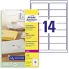 Image de Avery Dennison, Étiquettes, Etiquette d'adresse, 99,1 x 38,1 mm, transparent