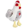Image de Gipsy - 070356 - peluche - poule - blanc/marron sonore - 22 cm