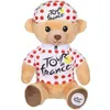 Image de Peluche Tour de France Ours maillot à pois 15 cm