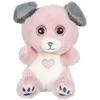 Image de Peluche Cutydoo Love Chien - 13 cm - Rose / Gris