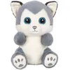 Image de Peluche - Peluche Chien Husky SKANDY gris bleuté   23 cm