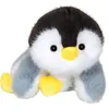 Image de Peluche Floppy Choopy Pingouin - 22 cm - Noir / Blanc / Gris