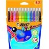 Image de Etui 12 Feutres pointe moyenne Bic Kids Couleur