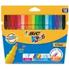 Image de Bic, Écriture + dessin, Feutre de coloriage KIDS Visa, étui carton de 18 pièces (18x)