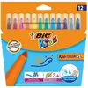 Image de Bic Kids, Écriture + dessin, Crayons fibre (12x)
