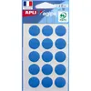 Image de Gommettes Auto-Adhésives 19Mm 90 Étiquettes Bleu Apli 111962