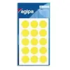 Image de Agipa sachet de 90 pastilles de signalisation rondes gommettes 19 mm jaune 111963