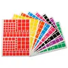 Image de Gommettes - Forme carré - Différentes couleurs et tailles - 10 feuilles - Apli Kids