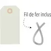 Image de Agipa Porte-cartes, 80 x 38 mm, neutre, avec fil de fer, Accessoires de voyage, Beige