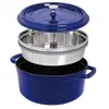 Image de Cocotte ronde avec cuit-vapeur Staub - 1133806 - Fonte - Ronde - 26 cm - Cerise
