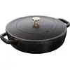 Image de Staub Bräter mit Chistera Drop-Structure, Poêle + casserole, Noir