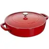 Image de Cocotte ronde chistera 28 cm cerise fonte émaillée 6,7 l staub staub-12612806
