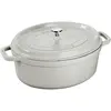 Image de Staub Cocotte ovale, Poêle + casserole, Blanc